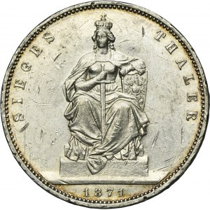 Germany, Kingdom of Prussia, Wilhelm I, Siegesthaler Berlin 1871 A
