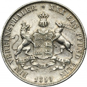 Nemecko, Württemberské kráľovstvo, William I, Thaler Stuttgart 1859