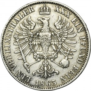 Germany, Kingdom of Prussia, Wilhelm I, Thaler Berlin 1863 A