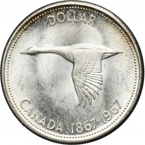 Canada, Elizabeth II, 1 Dollar Ottawa 1967 - Confederation