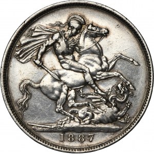 Great Britain, Victoria, 1 Crown London 1887