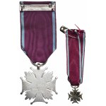 Silver Cross of Merit with miniature and award