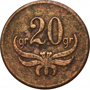 Corps des sous-officiers du régiment de fusiliers de Polésie, 20 groszy Pinsk