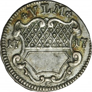 Allemagne, Ville d'Ulm, 1/2 Ducat en argent Ulm 1717