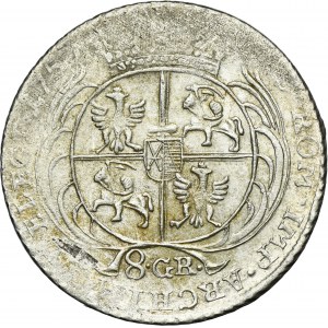 Augustus III of Poland, 8 Groschen Leipzig 1753 - without EC