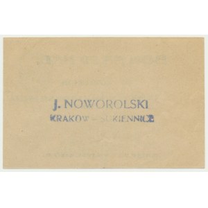 Cracovie, confiserie Jan Noworolski, 50 haleru 1919 - circulation