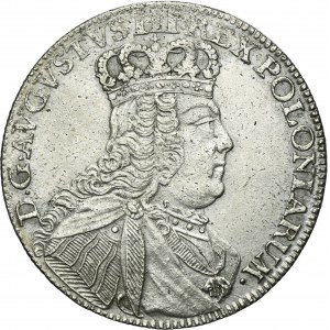 Augustus III of Poland, 1/4 Thaler Leipzig 1754 EC