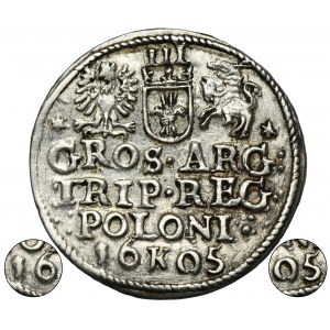 Sigismund III Vasa, 3 Groschen Krakau 1605