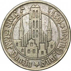 Free City of Danzig, 5 gulden 1923