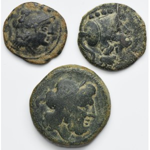 Set, Roman Republic, AE (3 pcs.)