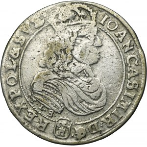 John II Casimir, 1/4 Thaler Bromberg 1667 TLB