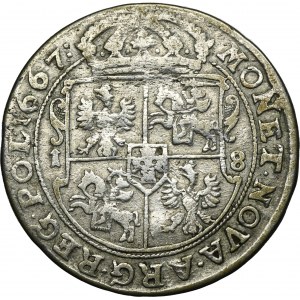 John II Casimir, 1/4 Thaler Bromberg 1667 TLB