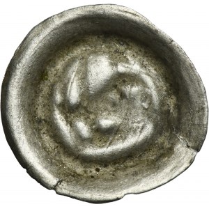 Silesia, Duchy of Schweidnitz, Sigismund of Luxembourg, Albrecht or Ladislaus Posthumus, Hohlpfennig Schweidnitz 1414-1448 - head to the right