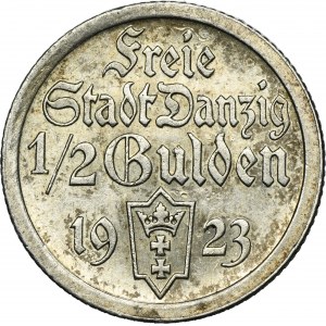 Free City of Danzig, 1/2 gulden 1923
