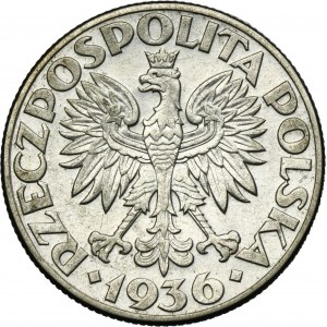 Żaglowiec, 2 złote 1936