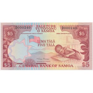 Samoa, 5 Tala (2002) - D000240 - low serial number