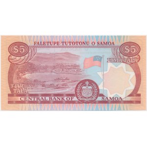 Samoa, 5 tala (2002) - D000240 - petit numéro de série