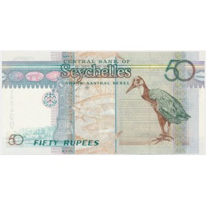Seychelles, 50 roupies (1998) - AA 000499 - faible numéro de série