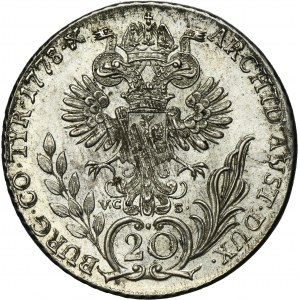 Austria, Maria Theresa, 20 Kreuzer Hall 1778 VC-S
