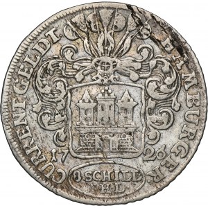 Nemecko, slobodné mesto Hamburg, 8 šilingov 1726 IHL