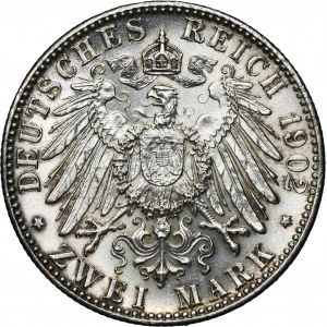 Germany, Kingdom of Bavaria, Otto, 2 Mark Munich 1902 D