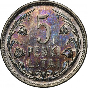 Lituanie, 5 Litai Londres 1925