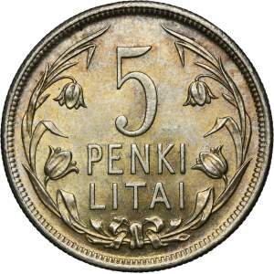 Lithuania, 5 Litai London 1925