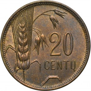 Lithuania, 20 Cent Birmingham 1925