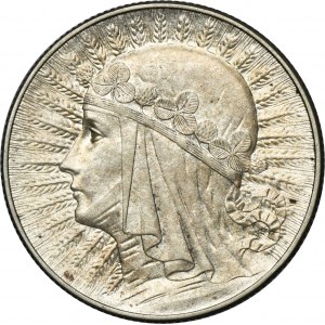Tête de femme, 5 zlotys Varsovie 1934