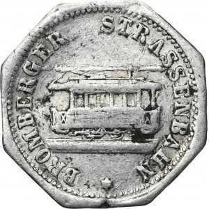 Bromberg, Tram token, Brombergen Strassenbahn, 10 Pfennig