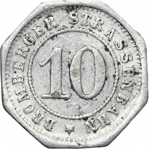 Bromberg, Tram token, Brombergen Strassenbahn, 10 Pfennig