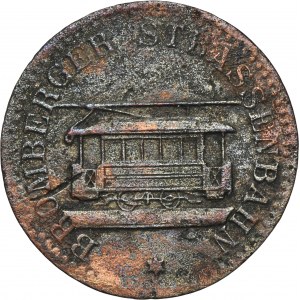 Bromberg, Tram token, Brombergen Strassenbahn, Schüler Marke