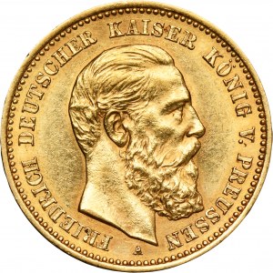 Nemecko, Pruské kráľovstvo, Fridrich III, 10 mariek Berlín 1888 A