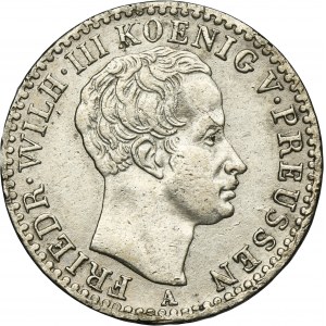 Germany, Kingdom of Prussia, Friedrich Wilhelm III, 1/6 Thaler Berlin 1822 A