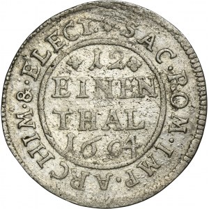 Nemecko, Saské kurfirstvo, Ján Juraj IV., 1/12 Thaler Leipzig 1694 EPH