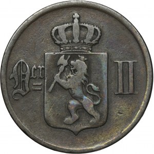 Norway, Oscar II, 5 Øre Kongsberg 1878