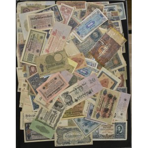 Group of banknotes, Mix Germany, Czechoslovakia, Hungary and other banknotes (approx. 200 pcs.)