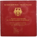 Set, Allemagne, RFA, 10 Mark 1999 - Anniversaire de la Constitution (5 pièces).