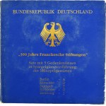 Set, Germany, FRG, 10 Mark 1998 - Francke Foundations in Halle (5 pcs.)