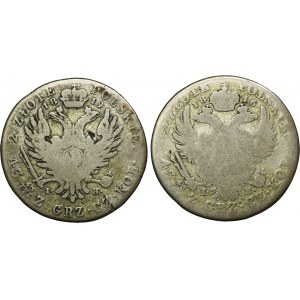 Set, Kingdom of Poland, 2 zlote 1816 and 1819 (2 pcs.)