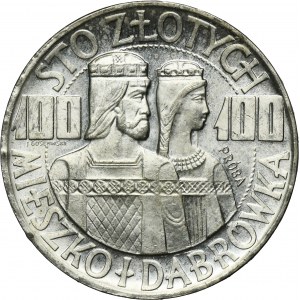 PRÓBA, 100 złotych 1966 Mieszko i Dąbrówka półpostacie