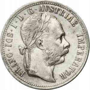 Austria, Franz Joseph I, 1 Florin Wien 1875