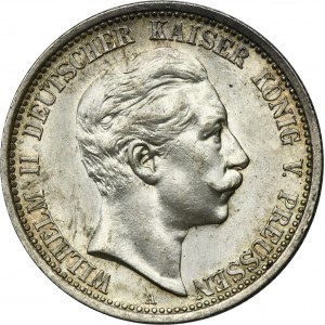 Germany, Kingdom of Prussia, Wilhelm II, 2 Mark Berlin 1906 A