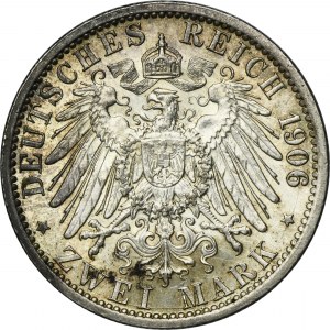 Germany, Kingdom of Prussia, Wilhelm II, 2 Mark Berlin 1906 A