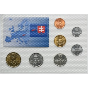 Set, Slovakia, 10-50 Hellers and 1-10 Koruna (7 pcs.)