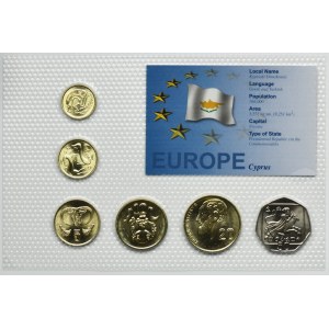 Set, Cyprus, 1-50 Cents (6 pcs.)