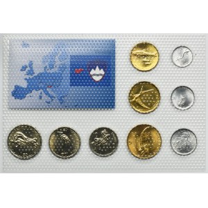 Set, Slovenia, 10-50 Stotinov and 1-50 Tolarjev (9 pcs.)