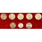 Sada, 1 zlatý, 10 zlatých a 20 zlatých (8 kusov) - vrátane malého orla