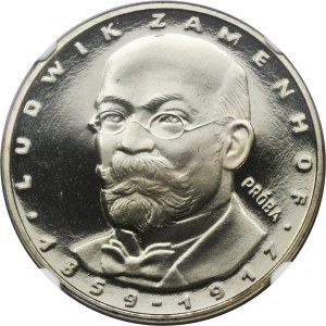 PRÓBA NIKIEL, 100 złotych 1979 Ludwik Zamenhof - NGC PF68 ULTRA CAMEO