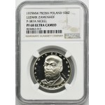 PRÓBA NIKIEL, 100 złotych 1979 Ludwik Zamenhof - NGC PF68 ULTRA CAMEO